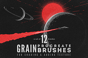 Procreate grain brushes, a Brush Add-On by MiksKS (Thumbnail 1 of 7)