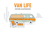 Van Life 1, an Illustration by the cabin supply co (Thumbnail 1 of 3)