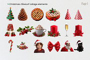 75 Christmas collage elements, an Object Graphic by Debar's Shop (Thumbnail 2 of 8)