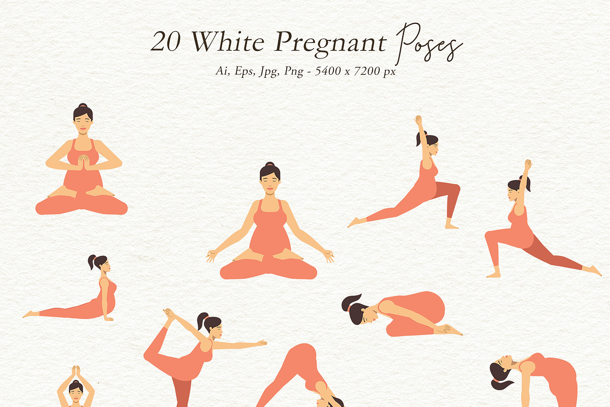 Yoga Women Illustrations Big Pack, a Person Illustration by Motion-Box (Photo 9 of 27)