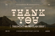 Tresmond - Vintage Retro Slab Serif, a Serif Font by Drizy (Thumbnail 9 of 9)