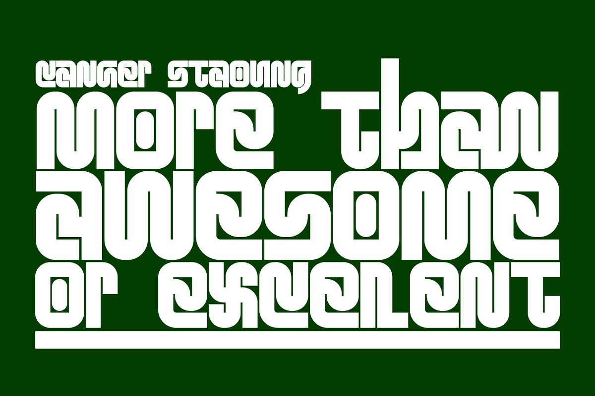 Canger Staong - Display Type, a Symbol Font by NuType (Photo 3 of 13)