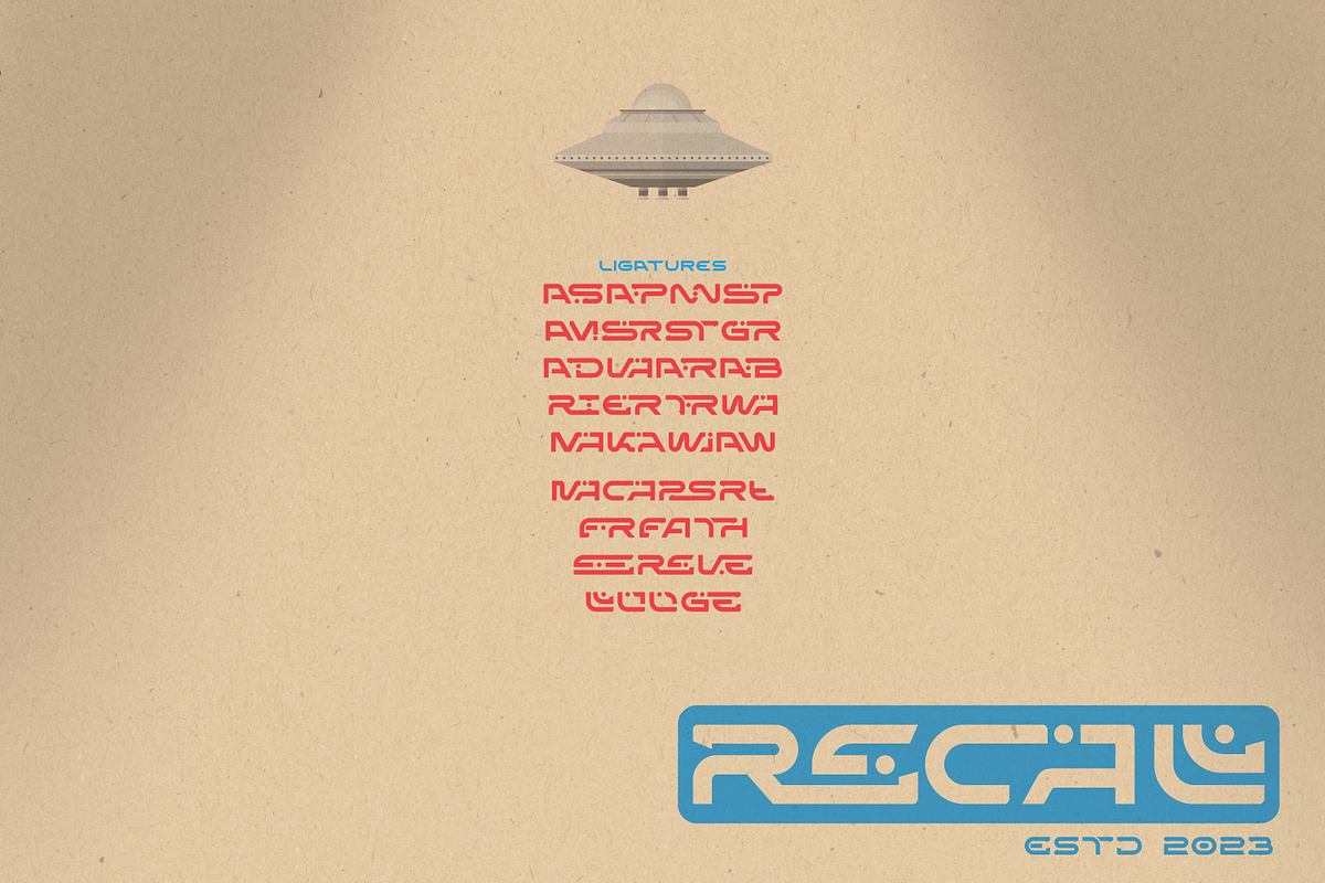 Dena A Futuristic Typeface, a Sans Serif Font by Linecreative (Photo 6 of 7)