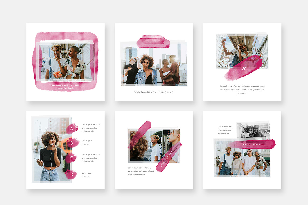 30 Watercolor Social Media Bundle preview 3