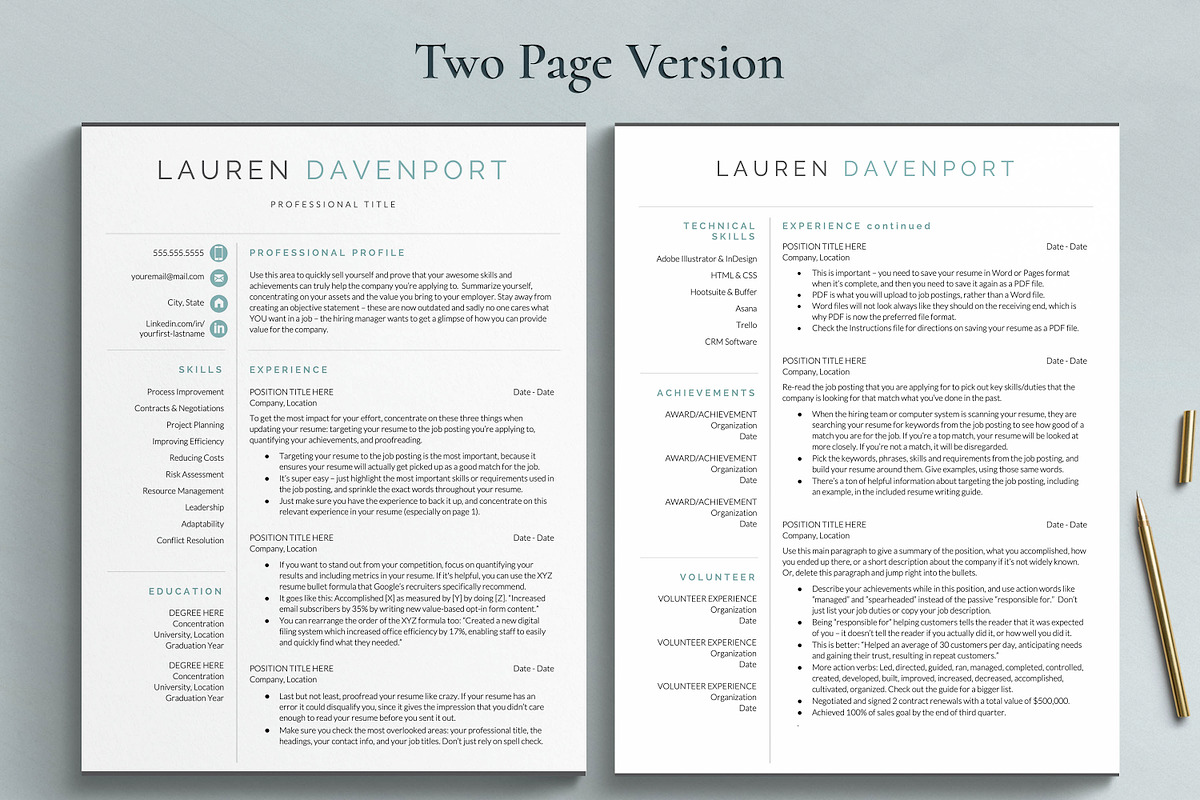 Marketing Resume Template for Google, a Resume Template by Get Landed (Photo 3 of 11)