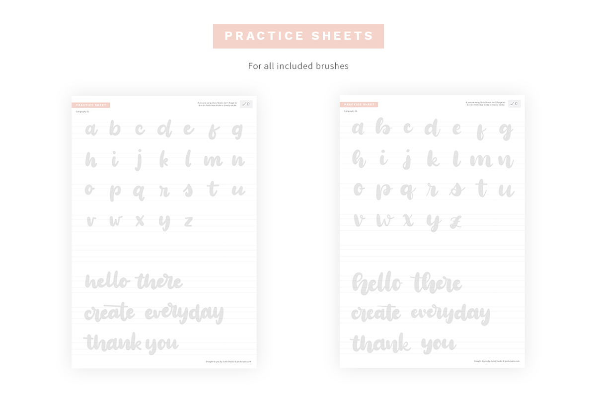 Sketchbook Brushes 1: Calligraphy, a Brush Add-On by Junik Studio (Photo 10 of 10)