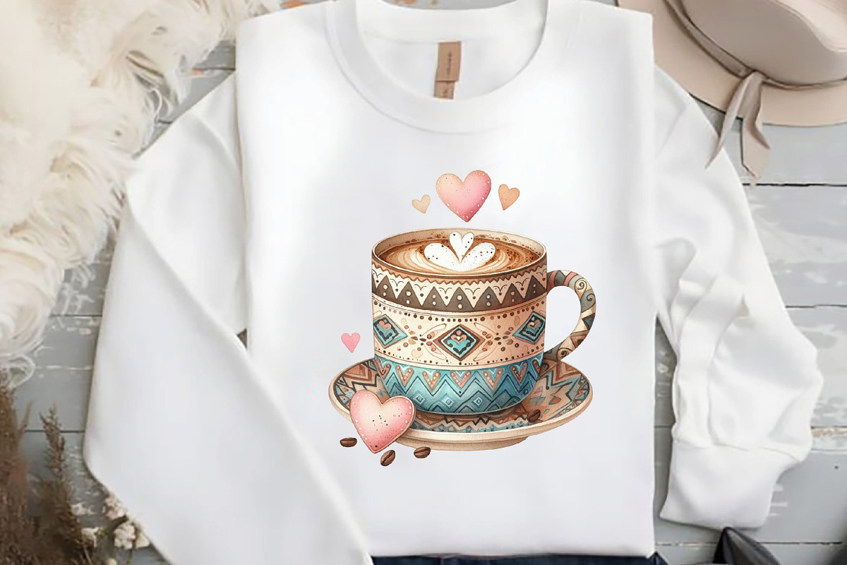 Coffee Lover Clipart Boho, an Illustration by DreamCafeArt (Photo 6 of 7)