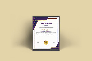 Abstract Certificate Template Design