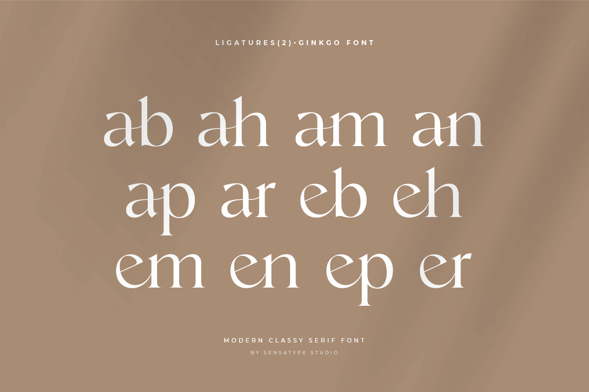 Ginkgo - Modern Classy Serif Font, a Serif Font by Sensatype (Photo 8 of 20)