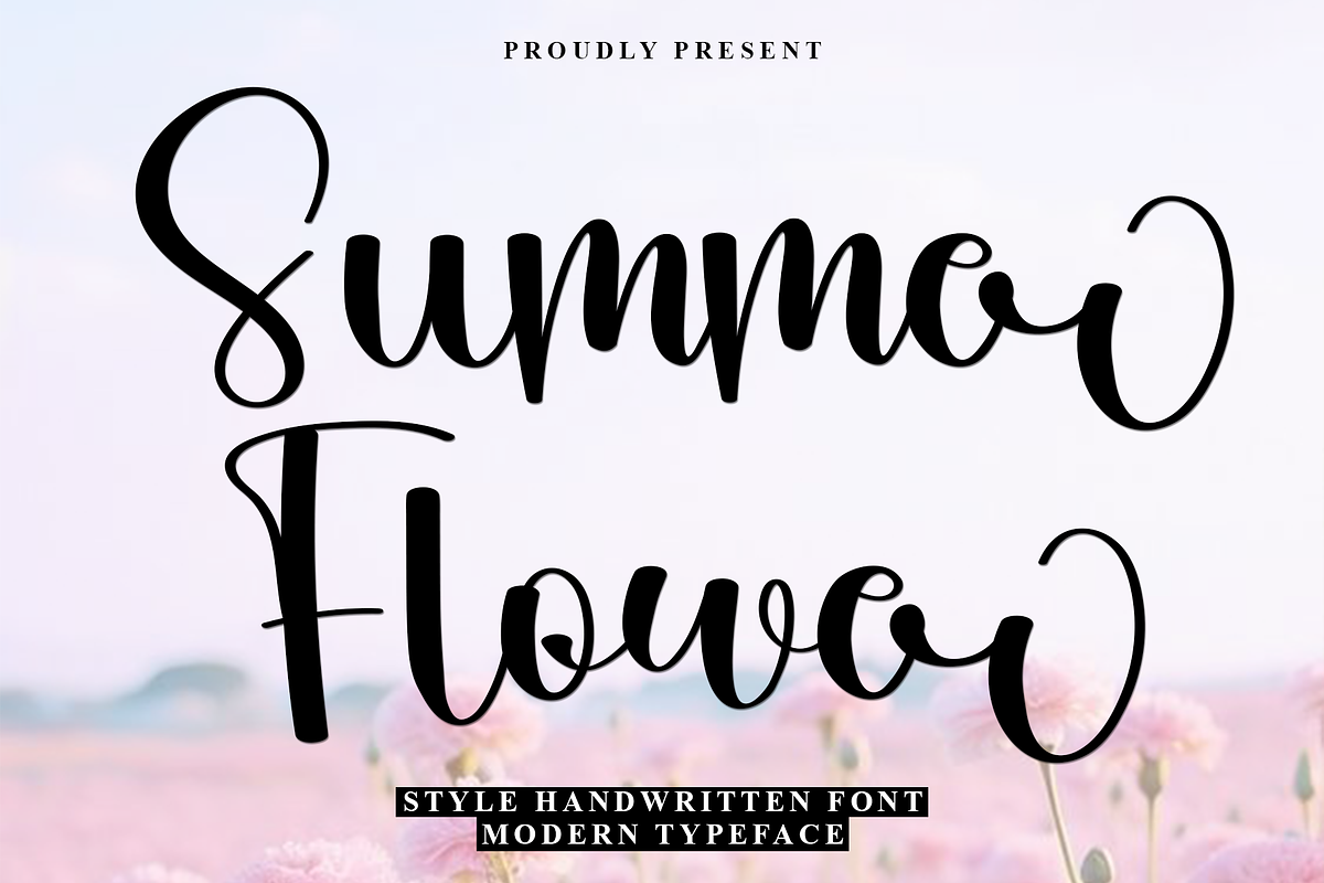 Summer Flower, a Handwritten Font by FreshTypeINK (Photo 1 of 7)