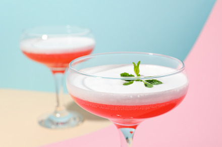Concept of delicious alcohol drink, Cosmopolitan cocktail, a Food & Drink Photo by AtlasStudio PRO