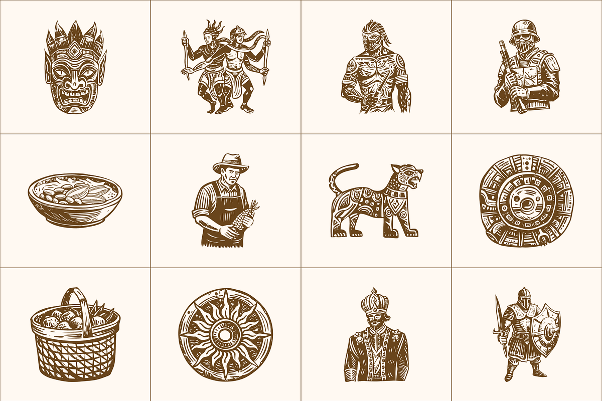225 Vintage Heritage and History, a Person Illustration by Prosymbols (Photo 10 of 11)