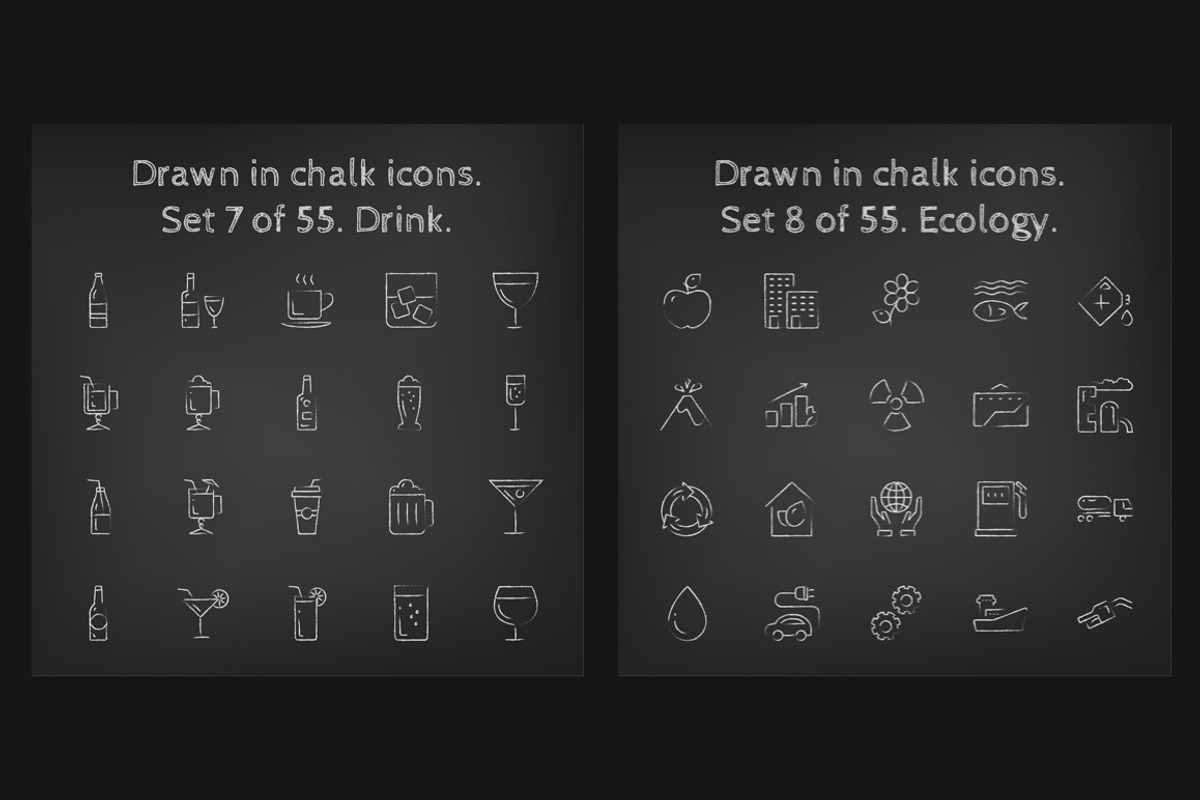 1100 Chalkboard vector icons pack, an Outline Icon by Visual Generation (Photo 7 of 31)