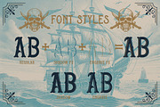 Pirate Rum Vintage Label Font, a Serif Font by JumboDesign (Thumbnail 5 of 6)
