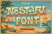 Nestafu - Hawaiian Display Font, a Sans Serif Font by Burntilldead (Thumbnail 1 of 12)