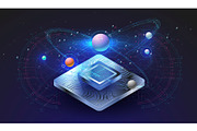 Abstract Futuristic Template, a Technology Illustration by Andrew_Derr (Thumbnail 2 of 12)