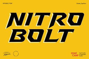 Nitrobolt Font, a Serif Font by Fontcamp Type Foundry