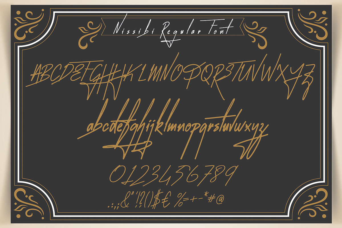 Nissibi Regular Signature Font, a Sans Serif Font by essegraphic (Photo 11 of 11)
