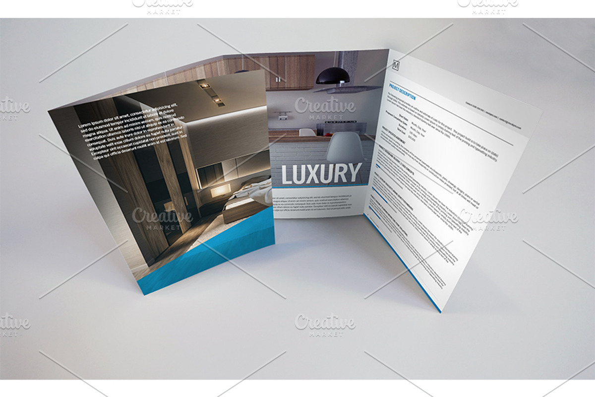 Gatefold Brochure Mockups, a Print Template by Shop Mockpro (Photo 12 of 14)