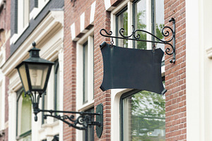 Blank vintage wall signage mockup, a Business Photo by BOOCYS