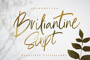 Briliantine Beautiful Script, a Script Font by Putra Khan (Thumbnail 1 of 25)