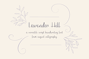 Lavender Hill Handwriting Script, a Script Font by August Calligraphy (Thumbnail 1 of 7)