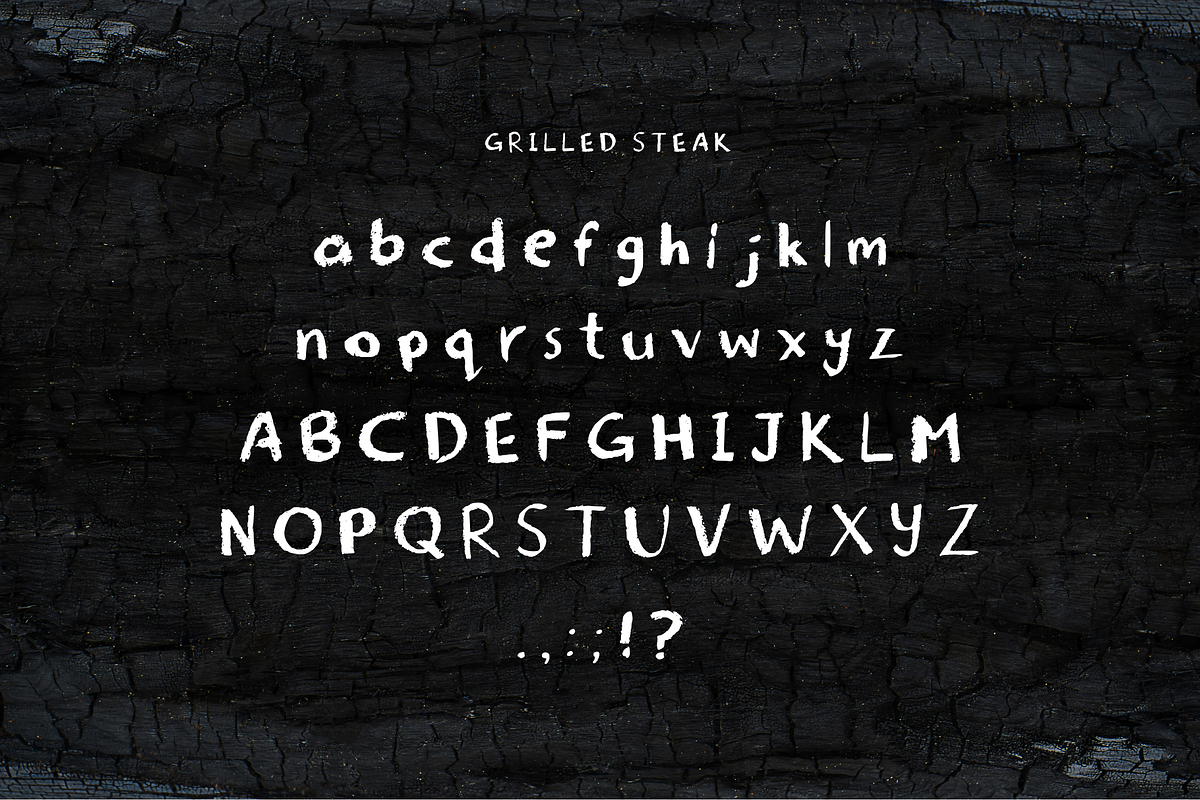 Handwritten Font: Grilled Steak, a Handwritten Font by The Design Toolkit (Photo 4 of 4)