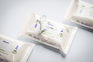 Wet Wipes Packaging Mockup