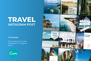Travel Canva templates for Instagram, a Social Media Template by helgascandinavus (Thumbnail 1 of 3)