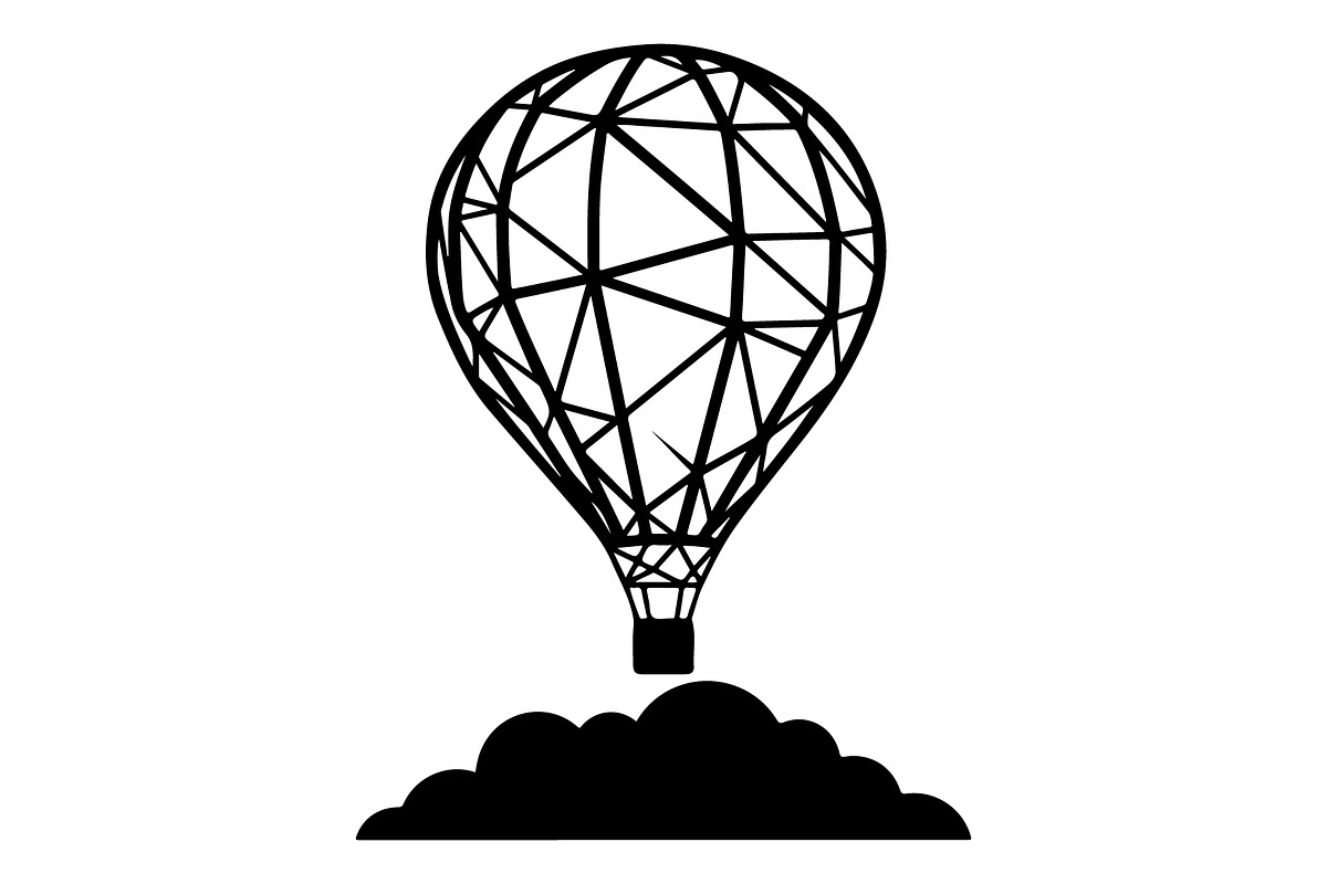 Hot Air Balloon Silhouette Bundle, an Object Illustration by Gaye Art (Photo 11 of 31)