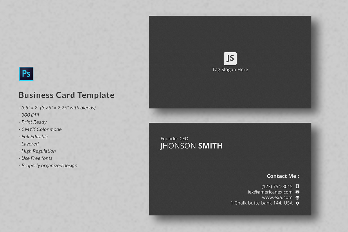 Business Card Template, a Business Card Template by Helal Shop (Photo 5 of 12)