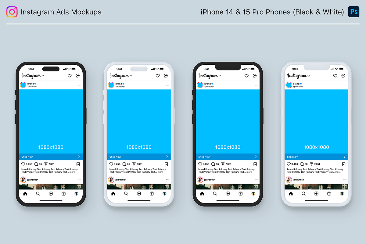 Instagram Ads Mockups, a Social Media Template by lprdesigns (Photo 4 of 6)