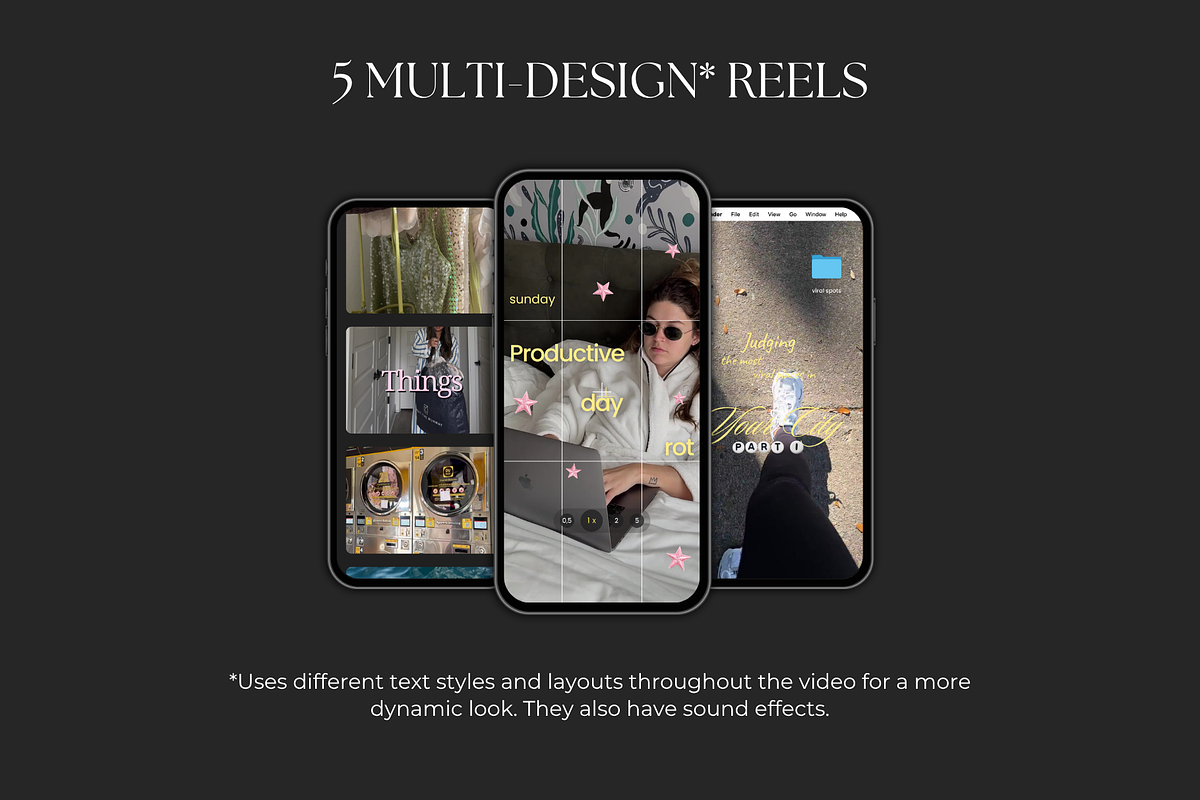 Viral Instagram Reels Bundle, a Social Media Template by Meraki Templates (Photo 3 of 7)