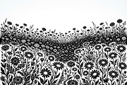 60 Daisy Flower Field Silhouette, a Seasonal Illustration by Amazin_art (Thumbnail 11 of 35)