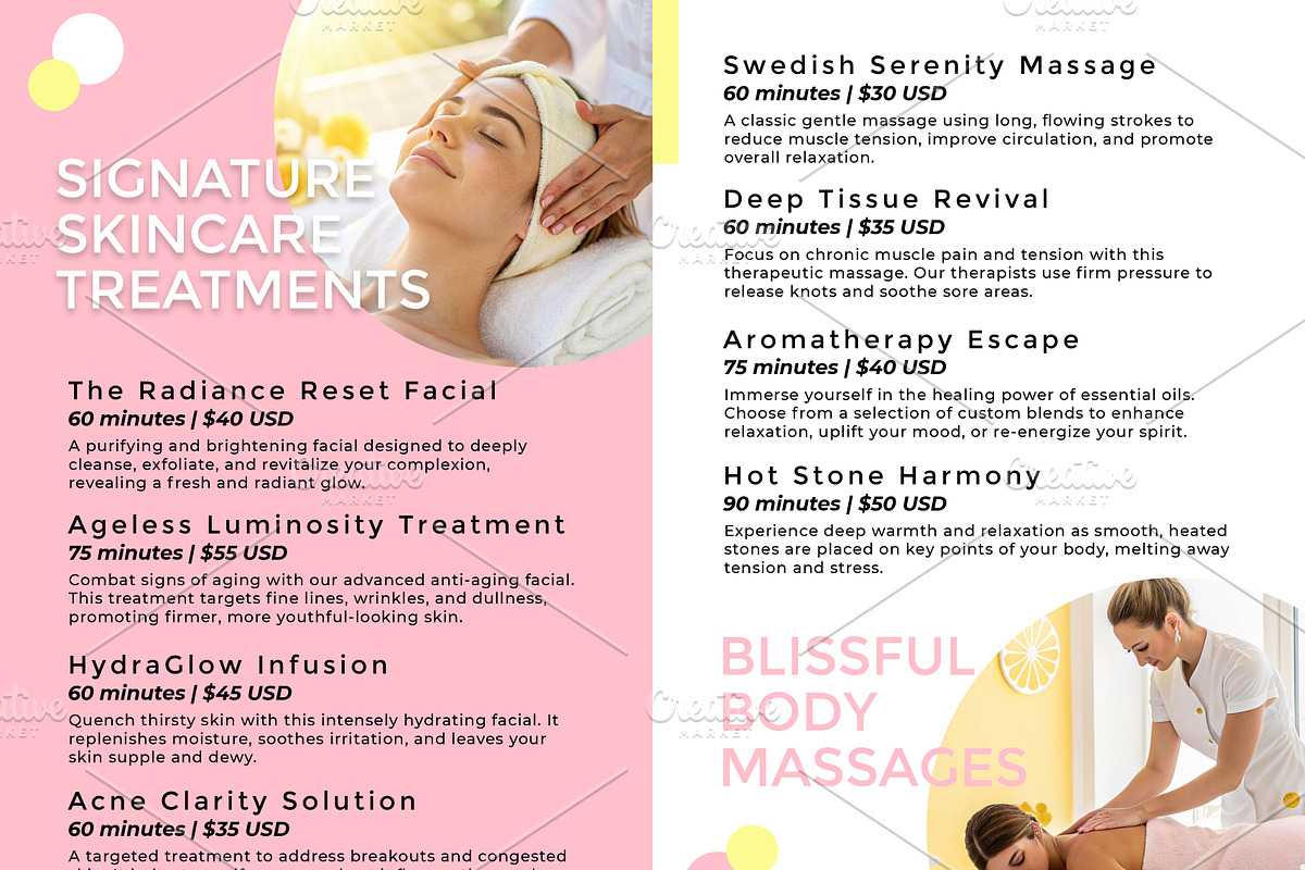 Modern Spa Brochure | Beauty & Facial preview 3
