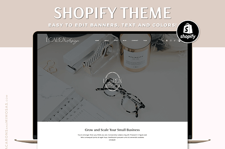 Modern Minimal Luxe Shopify Theme, a Shopify Template by Macarons and Mimosas