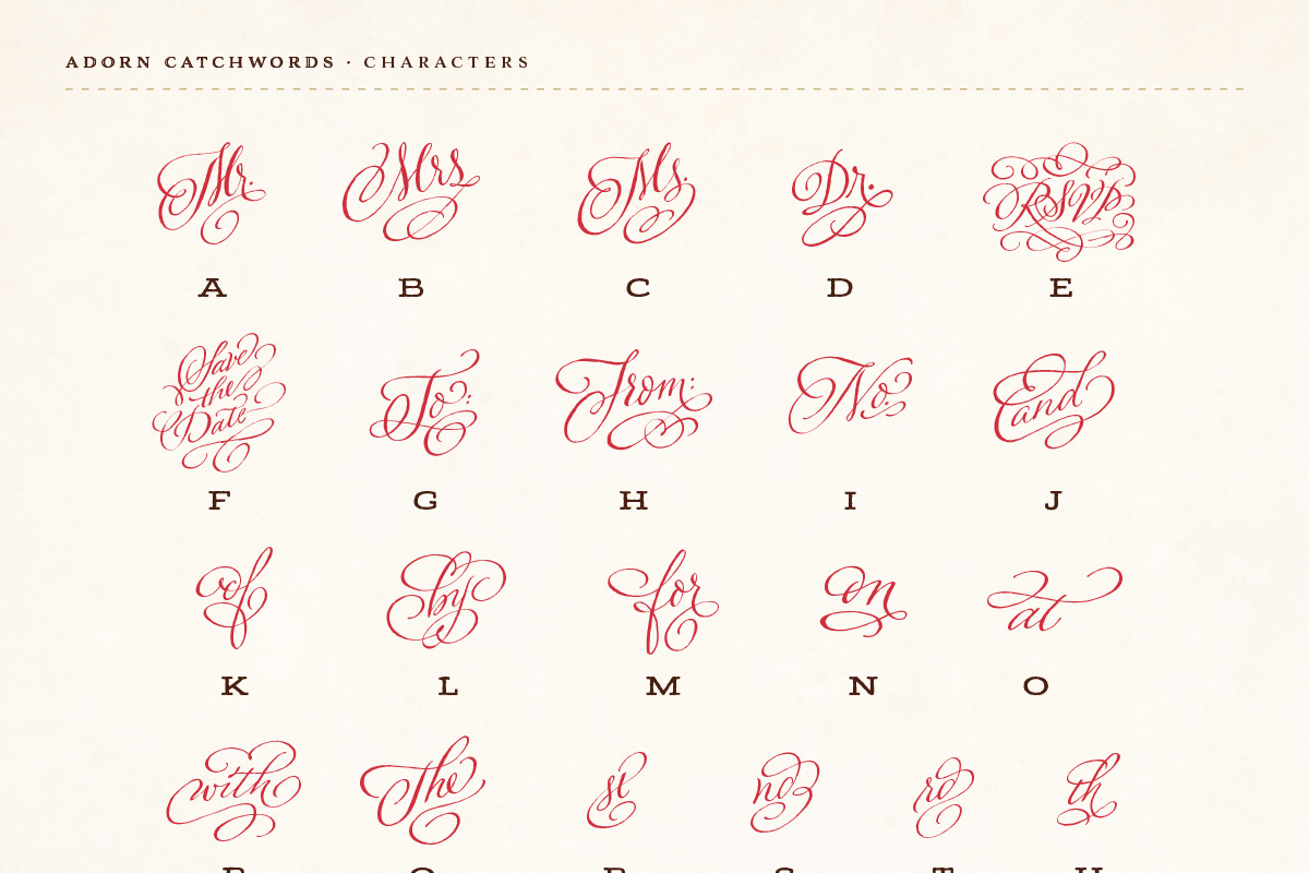 Adorn Collection, a Sans Serif Font by Laura Worthington (Photo 49 of 62)