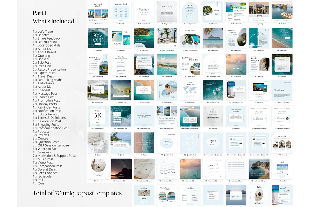 220 Travel Social Media BUNDLE, a Social Media Template by PatternLab. (Photo 7 of 9)