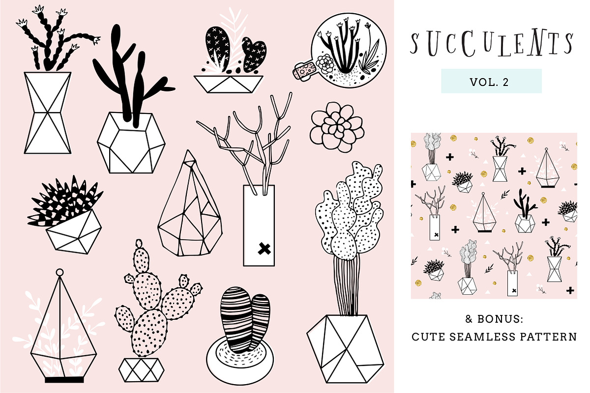 Succulents, an Illustration by Le Chernina (Photo 3 of 3)