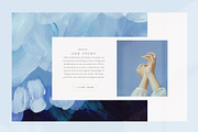 Blue Painted Abstract Backgrounds, a Texture Graphic by Basia Stryjecka (Thumbnail 6 of 18)