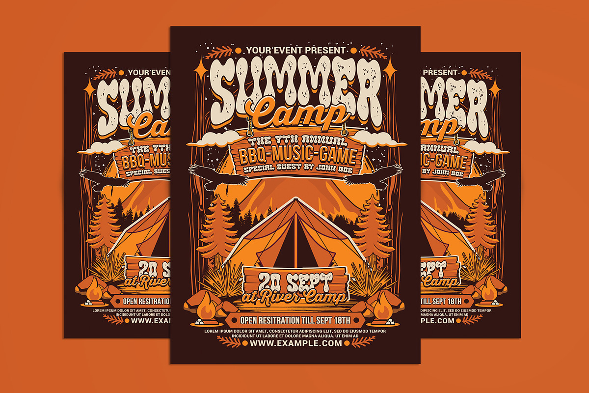 Summer Camp Flyer, a Flyer Template by Muhamad Iqbal hidayat (Photo 1 of 4)