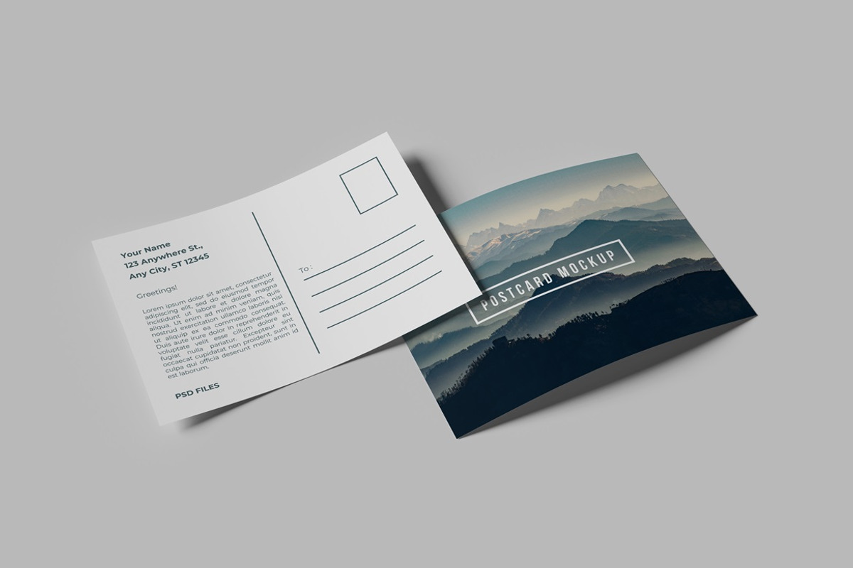Postcard Mockup, an Advertising Mockup by GraphicWindow (Photo 4 of 6)