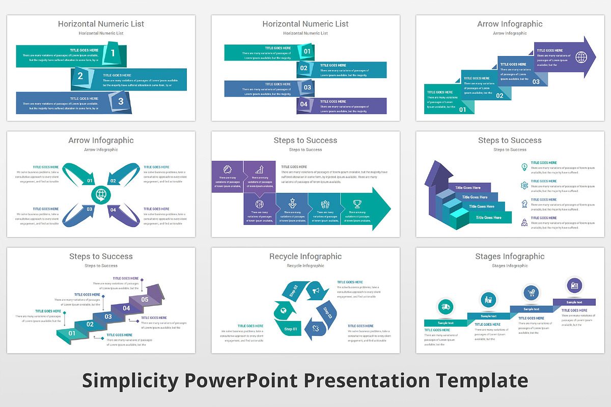 Simplicity PowerPoint Template, a Presentation Template by GraphicStan