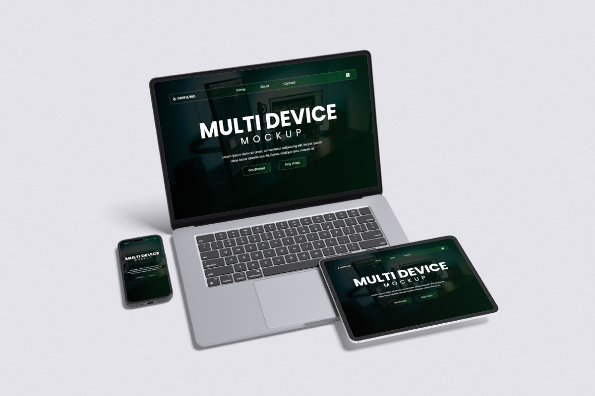 Multi Device Mockup, a Wearable Device Mockup by Pikachudesign (Photo 4 of 5)