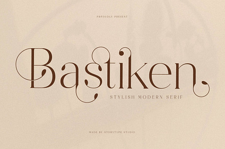 Bastiken Stylish Modern Serif, a Serif Font by Storytype Studio