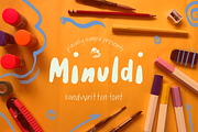 Minuldi - A Handwritten Font, a Handwritten Font by Plainly Simple Store (Thumbnail 1 of 13)