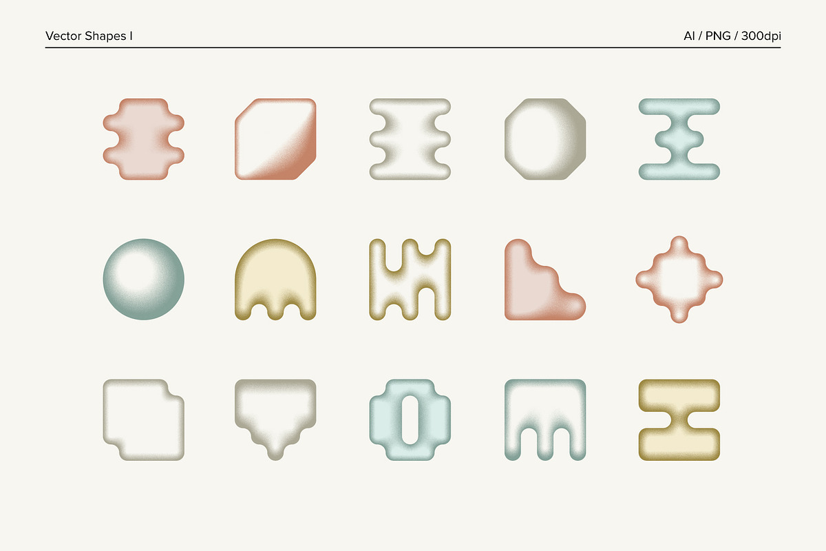 Soft Edges - Abstract Forms, an Object Graphic by Paulina Sara Design (Photo 2 of 16)