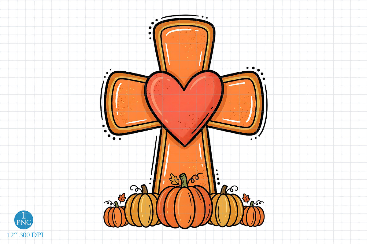 Thanksgiving Pumpkin PNG, Jesus, an Object Illustration by Libby Wishes (Photo 1 of 5)