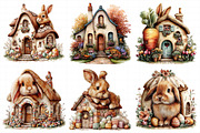 Easter Bunny House Clipart, an Illustration by Daily.Designs (Thumbnail 3 of 8)