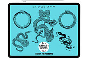 Bundle Animals & Insects -Stamp Sets, a Brush Add-On by LA Studio Sthlm (Thumbnail 3 of 15)